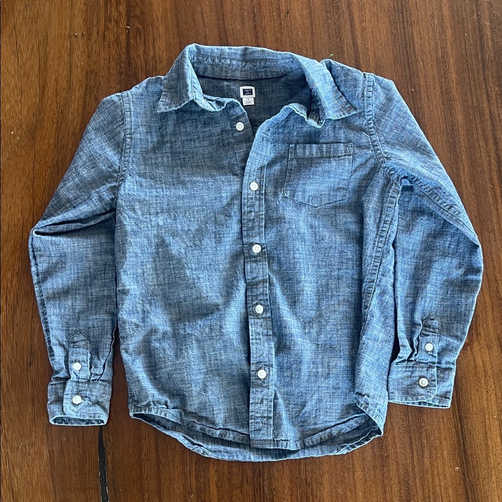 Janie and Jack Chambray Button Down Shirt